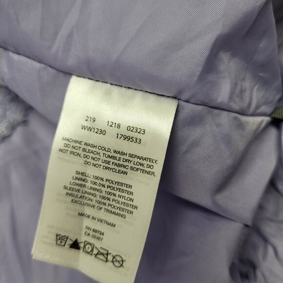 Columbia Rainie Falls lavender purple fleece raincoat 1x jacket - Picture 9 of 10